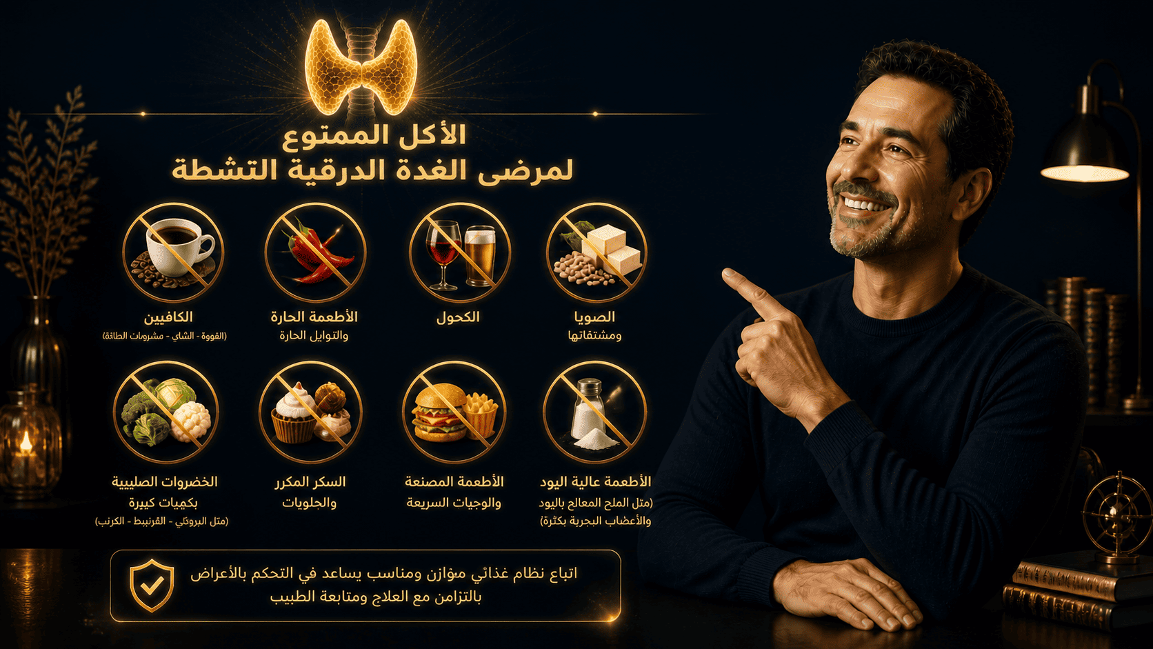 الأكل الممنوع لمرضى الغدة الدرقية النشطة