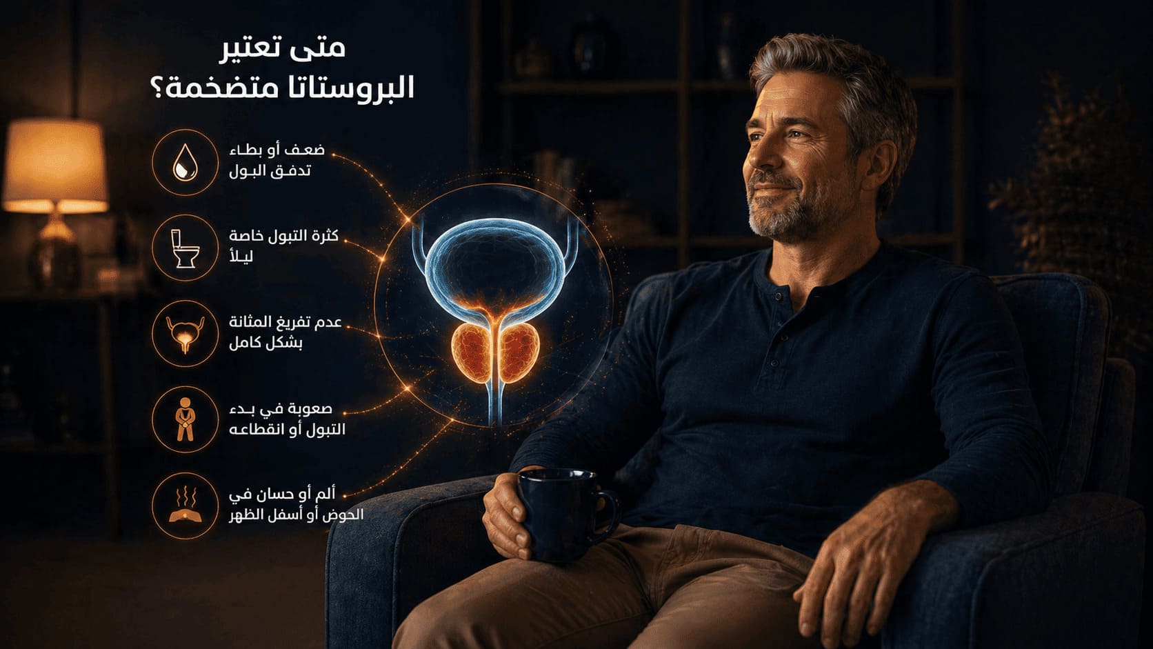 متى تعتبر البروستاتا متضخمة؟